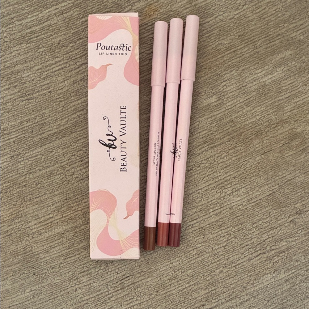 Poutastic Lip Liner Trio - Neutral Pink & Brown Shades
